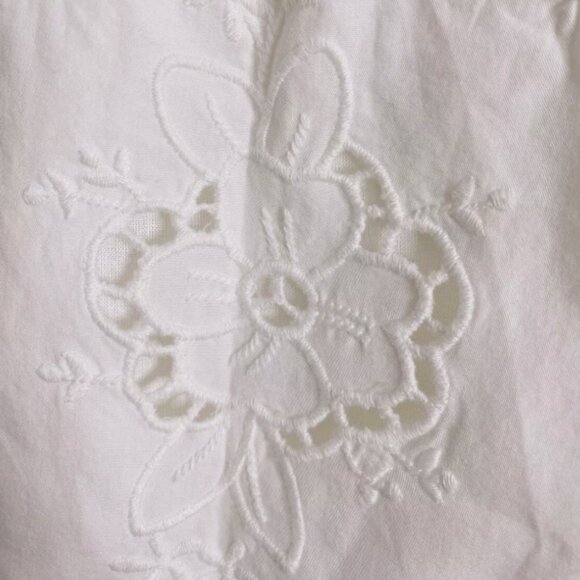 Brand New By Anthropologie Sleeveless Poplin Lace Mini Dress - Picture 12 of 12